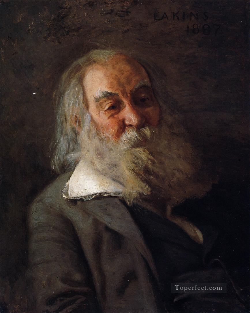 Portrait of Walt Whitman Realism portraits Thomas Eakins Oil Paintings